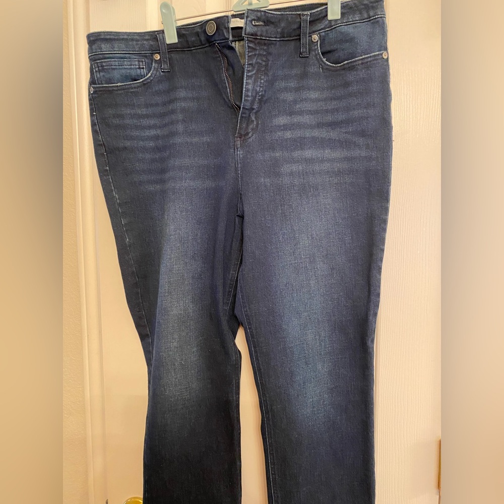 LC Lauren Conrad Dark Blue Straight Leg Jeans
